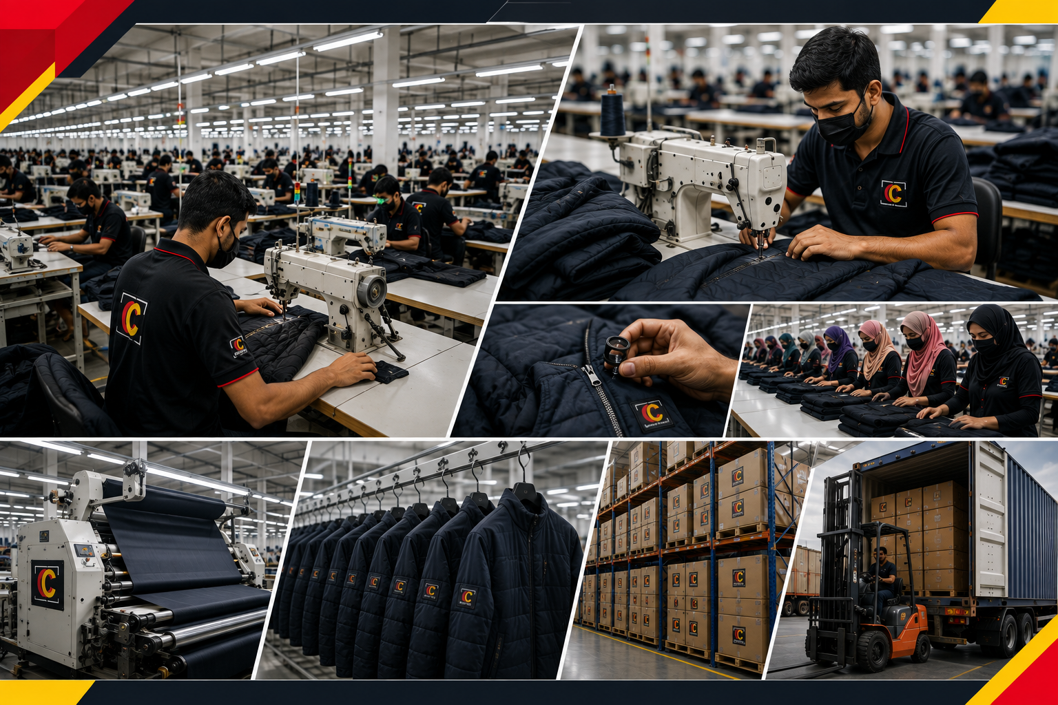 Jacket Manufacturer’s Factory Inside Pictures